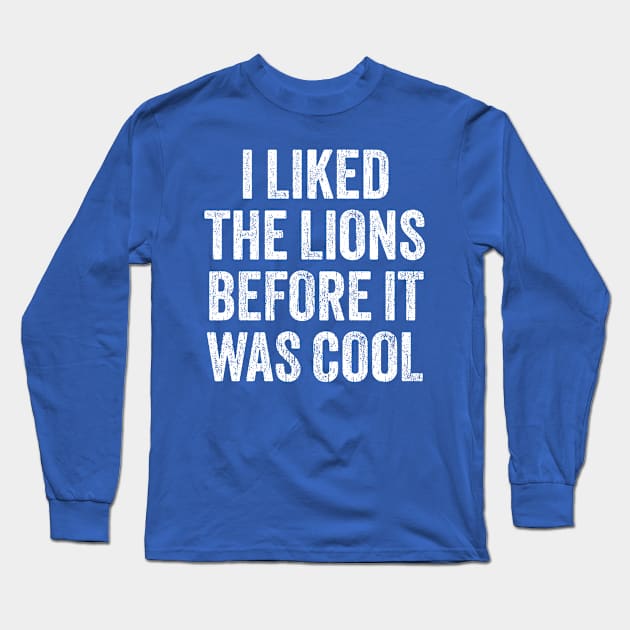 detroit-football Long Sleeve T-Shirt by Junmir